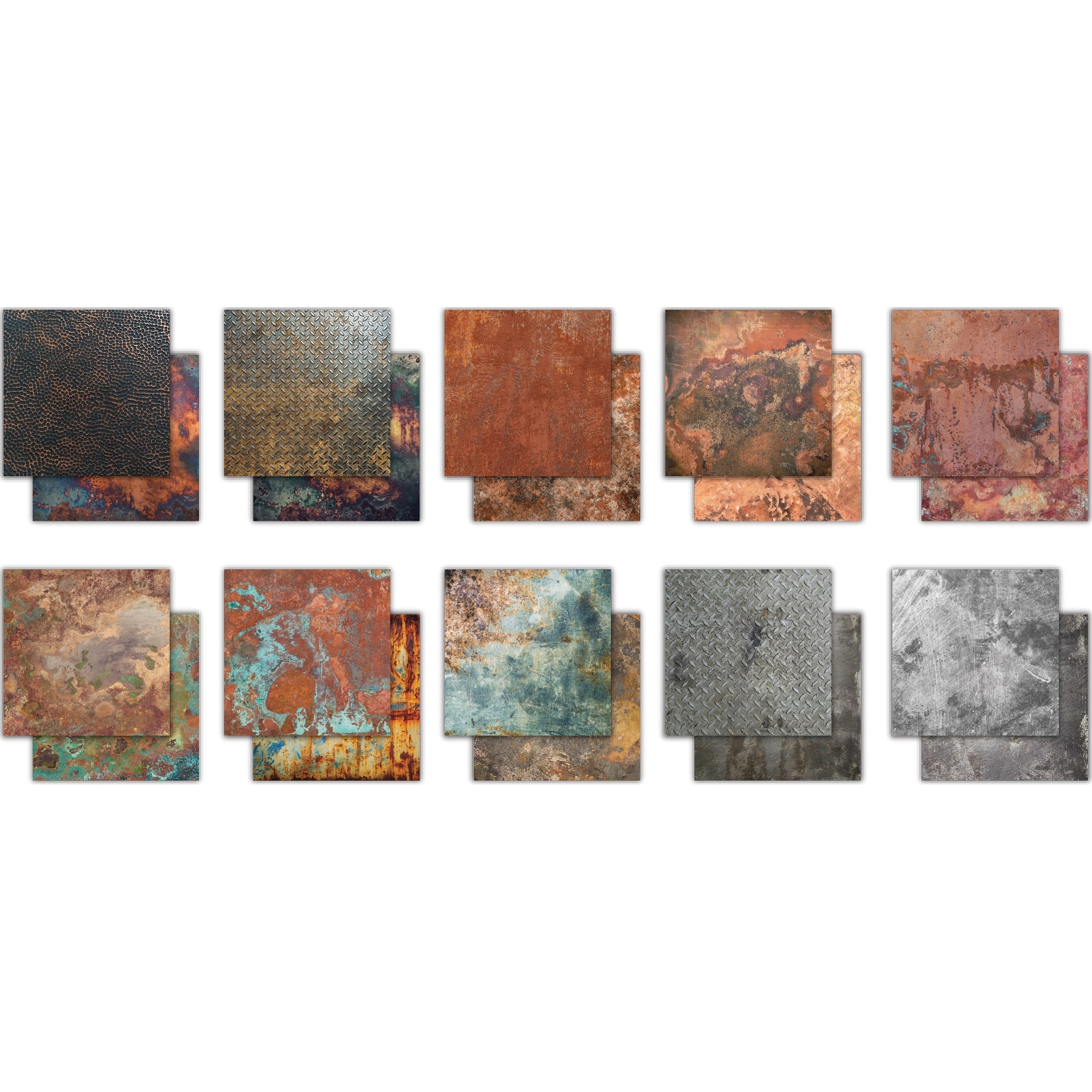 Craft Consortium Metal Textures Double-Sided Paper Pad, 12" x 12"